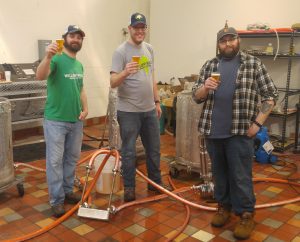 Mike LeRoy,from Stout Beard Brewing, visits to brew at Willow Rock Company