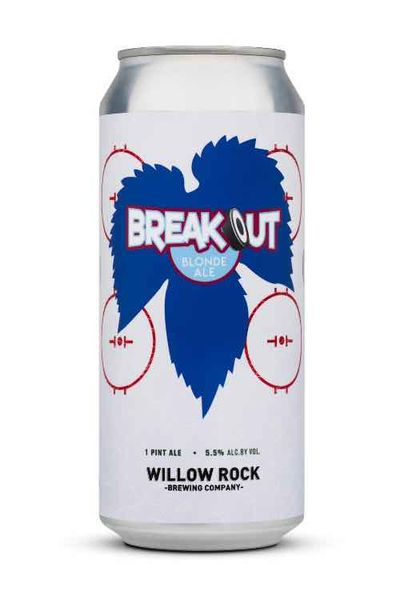 Breakout Blonde Ale in a tall chilled glass