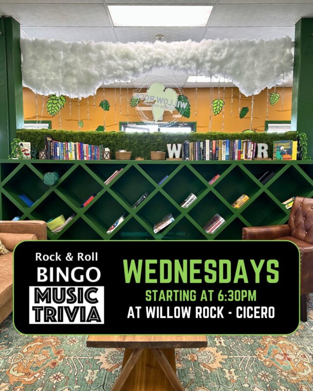 🎶 TONIGHT! 🎶
Wednesdays at Cicero just got more entertaining with @rockbingocny joining us weekly at 6:30pm. Think you can outsmart your friends with your music knowledge? Come to the brewery to find out!

.

#syracuseny #wheresyracusedrinks #drinklocal #cicero #syracuse #trivia #trivianight #musictrivia #bingo