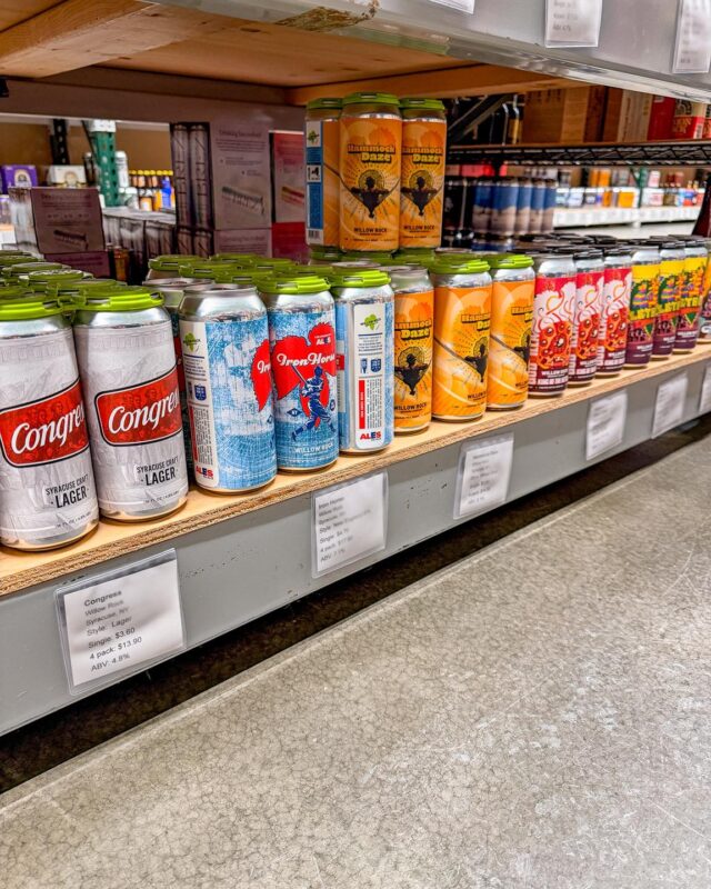 If you’re out on the west side of town, here’s the current Willow Rock selections at @branchingoutbottleshop 🍻