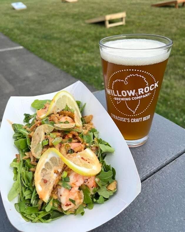 Today is the perfect day to come to our Cicero location and enjoy a cold beer and delicious snack on the patio! ☀️ See you at noon! 

#willowrockbrewingcompany #craftbeer #drinklocal #cicero #brewery #saturdayvibes #WRBC #CNY #foodie #craftbeerlover #beersoﬁnstagram