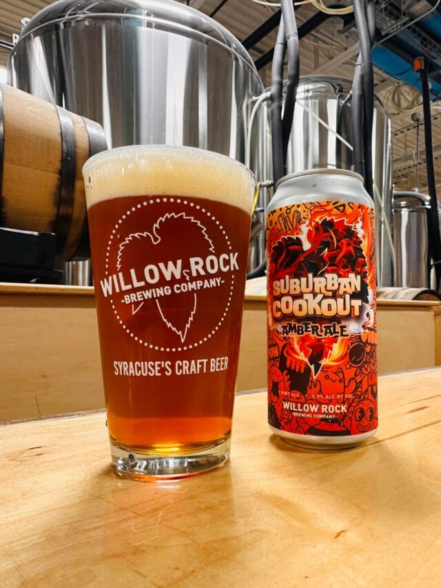 Suburban Cookout is back on tap today! 🍺 

#willowrockbrewingcompany #drinklocal #craftbeer #brewery #syracuse #cicero #thirstythursday #ilovebeer #thursdayvibes #amberale #suburbancookout
