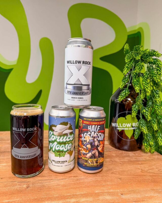 Cheers to 10 YEARS 🍻
Spend this Black Friday with us, celebrating our anniversary at BOTH locations. 

🍺 TRIPLE Beer Release
 - 10th Anniversary Munich Dunkel
 - Half Assassin American Stout
 - Spruce Moose West Coast IPA

🍕Food Specials

🫙Limited Edition Anniversary Glasses
 - FREE for first 50 customers at Cicero
 - FREE for first 24 Bear-Ninja-Cowboy Tournament entrants at Syracuse
 - Purchase for $9 and get your first pint FREE

🍻 Mug Club Sign Up & Renewal Discounts
——-
CICERO - noon til 11pm
Food Specials:
🍄‍🟫 Mushrooms stuffed with mortadella, breading, mozzarella, and sautéed greens
🍕 Meatlovers Pizza with meatballs, salami, and sausage
🧀 Pesto Calzone with mozzarella, feta, onions, and mushrooms
🍝 Cheeseburger Mac & Cheese
——-
SYRACUSE - noon til 10pm
🐻 🥷 🤠 Bear-Ninja-Cowboy Tournament at 2pm
 - FREE entry and winner gets an anniversary 4-pack
See photos for food specials

#brewery #anniversary #10thanniversary #wheresyracusedrinks #willowrockbrewingcompany #drinklocal #pizza #cicero #sprucetipipa #thinknydrinkny #syracuse #syracuseny