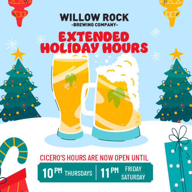 Tonight is the night, extended holiday hours are now in effect at our Cicero location!
