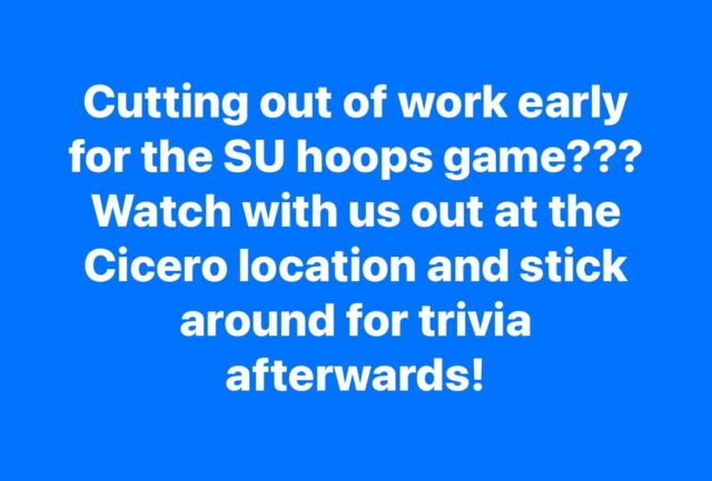 Join us today at 3pm for some SU hoops!