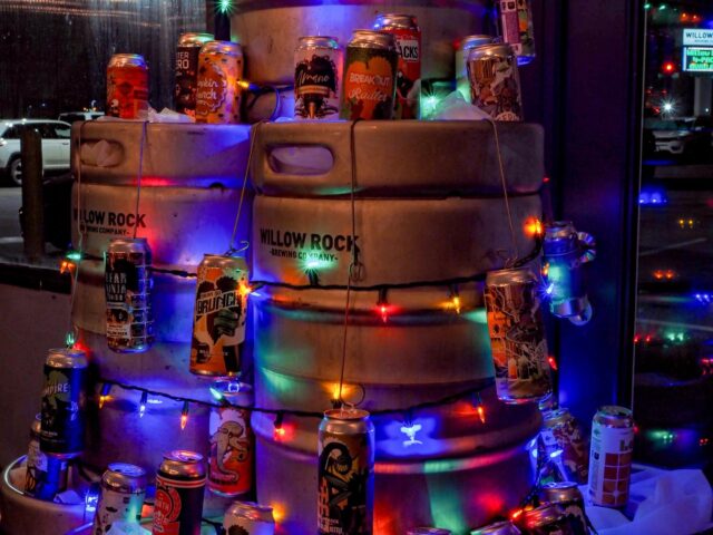 CAN you find your favorite Willow Rock beer can hanging on our keg tree? While you’re looking, grab a couple of 4-packs to bring to your holiday celebrations for 10% off!