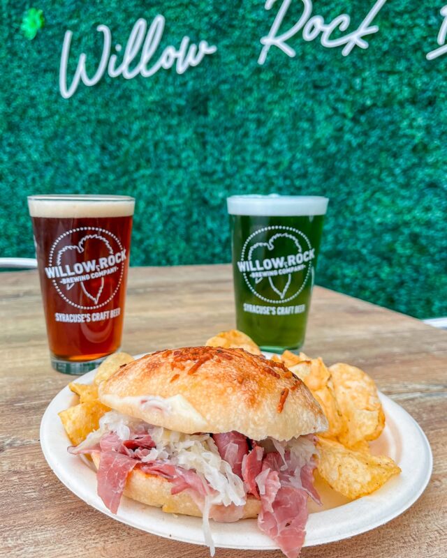 Feeling the luck of the Irish? We've got Reuben sandwiches on special in Cicero from now til St. Patrick's Day. And if you like to celebrate with a green beer, we can "greenify" your pint for you ☘
