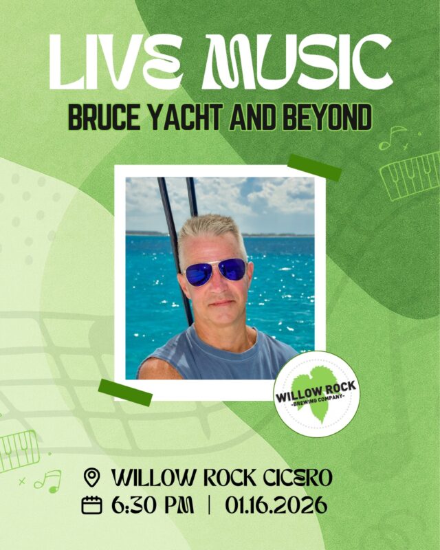 🎶 We've got LIVE MUSIC at Cicero this Friday! Kick off your weekend with us while having a couple of pints and listening to Bruce - Yacht and Beyond.