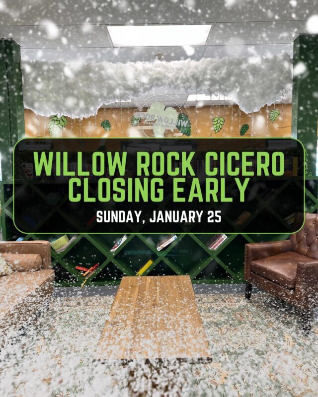 For the safety of our staff and customers, we have decided to close early today. The kitchen is closing at 4:15 and the bar at 5pm. 
… Which gives you just enough time to come grab some beer and a pizza to take home and ride out the storm 🍻🍕